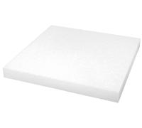 Rayher 30074000 Plaque de polystyrène expansé (PSE), blanc, 1 pce., carré 40X40X4 cm, multifonctionnel, arts créatifs, décorations, modèles réduits, maquettes, tampons, Large