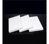 Plaque en PTFE - 100 x 100/120 x 120/150 x 150 mm, épaisseur 0,5 à 50 mm, feuille de polyfluoroéthylène blanche for hautes températures (1 pièce)(100mmx100mmx6mm)