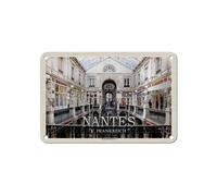 Plaque en tôle 18 x 12 cm Nantes France Motif Passage Pommeraye - DekoNo7