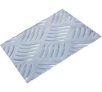 Plaque en tôle d'aluminium, plaque de marchepied, tôle ondulée en aluminium, plaque en aluminium, convient pour marches d'escalier, épaisseur 2,5 mm (300 mm x 300 mm)