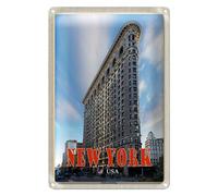 Plaque en tôle | New York | Flatiron Building | États-Unis | 20 cm x 30 cm