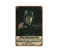 Plaque en Tôle Propagande Allemande De La Première Guerre Mondiale : « Vous Devriez Également Rejoindre La Reichswehr » Plaque Affiche Vintage Métal Signes pour Pub Homme Cave Garage 20X30cm