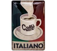 Plaque en tôle rétro - Vintage café, cuisine, Denko - Plaque en acier gaufré de qualité supérieure - Panneau décoratif, effet 3D - 30 x 20 cm