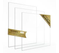Plaque en verre acrylique de 2 mm, découpe sur mesure - Plaque en plastique incassable et résistante aux rayures - 18 x 24 cm à 70 x 100 cm - Pour cadre photo, meubles et bricolage