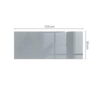 Plaque En Verre Anti-Étincelles Pour Cheminée Couleur Gris Carrée Rectangulaire