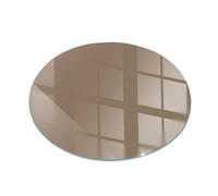 Plaque En Verre, Protection Complète Pour Poêle À Bois Couleur Marron 100 cm