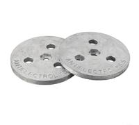 Plaque en zinc anodisée innovante pour une meilleure fonctionnalité et longévité de l'écumoire (2 pièces)