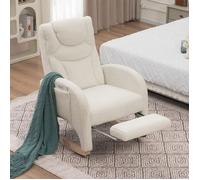 Plaque épaissie052 Fauteuil à bascule, fauteuil de relaxation, fauteuil de salon avec accoudoirs, fauteuil à bascule rembourré, fa