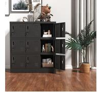 Plaque épaissieArmoire en métal 9 portes pour le Bureau, la salle de sport, l'école, la maison, casier de sécurité avec fente pour