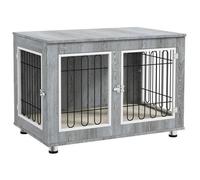 Plaque épaissieCage pour chiens PawHut, niche pour chiens, cage pour animaux domestiques avec coussin, 2 verrous pour chiens de ta