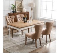 Plaque épaissieChaise de salle à manger (chaise de cuisine chaise de salon avec heurtoir unique à l'arrière, 4 pcs), chaise rembou