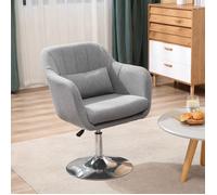 Plaque épaissiechaise pivotante, chaise pivotante réglable en hauteur, chaise accent design vintage, fauteuil relax avec coussin d