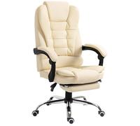 Plaque épaissieFauteuil de direction Chaise de bureau avec repose-pieds, chaise de bureau réglable en hauteur avec fonction d'incl