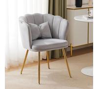 Plaque épaissieFauteuil de salon moderne en velours, chaise de bain, chaise confortable, rembourrée et décorative avec dossier en