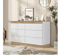 Plaque épaissieNouveau Eco - friendly matériel commode avec 6 tiroirs, armoire de rangement, fonction de rangement, pour chambre e