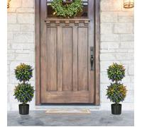 Plaque épaissieplantes artificielles Set de 2 pots de lavande 70 cm résistant aux UV plantes artificielles salon / jardin