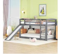 Plaque épaissieStructure de lit Nouveau Premium sense lits superposés pour enfants et adolescents, lit bébé avec toboggan, cadre e