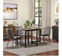 Plaque épaissietable à manger extensible, table de cuisine pliante avec roulettes, table pliante en métal, capacité de charge jusq