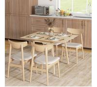 Plaque épaissietable à manger pliante table à manger de cuisine en bois pour 2 - 4 personnes, dimensions 110 x 86 x 75 cm, idéale