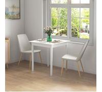 Plaque épaissietable à manger table à manger carrée en bois pour 2 personnes, dimensions 75 x 75 x 76 cm, idéale pour la cuisine e