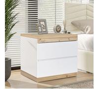 Plaque épaissieTable de chevet Design neuf de haute qualité, table de chevet avec deux tiroirs, table de chevet, fonction de range