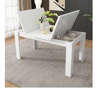 Plaque épaissieTable de salle à manger 120*70cm, avec rangement Table de salle à manger, Table de salle à manger rectangulaire, Ta