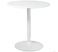 Plaque épaissieTable de salle à manger ronde Ø70 x 75 cm, table de cuisine moderne pour 2 personnes, table à colonne avec pied en