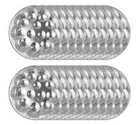 Plaque Escargot 20pcs Foil En Aluminium Jetable Plat Escargot Round 12 PARMENT NON SLIP 6.7 Pouces Plat De Cuisson Escargot