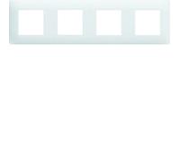Plaque - essensya - WE404 - 4 postes - Blanc - Polycarbonate - Entraxe 71 mm