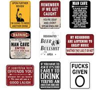 Plaque et plaque Man Cave