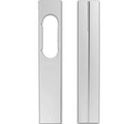 Plaque fenêtre pour volet roulant, panneau de calfeutrage pour tuyau d’évacuation de climatiseur mobile, sans perçage pour fenêtre coulissante (2PCS)