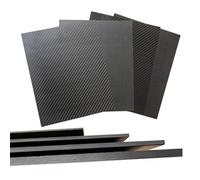 Plaque Feuille Fiber Carbone 3K Complète 245 × 395mm, Panneau Carbone Haute Résistance, Épaisseur 0.5mm 1.0mm 1.5mm 2.0mm 2.5mm 3mm 4mm 5mm(2.0mm Twill Matte)