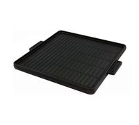 Plaque Fonte Émaillée Double Face 38x38 ILSA Lisse Rainurée Professionnelle