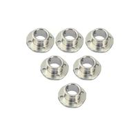 Plaque frontale d'accouplement à bride rigide - 6 pièces coupleur d'arbre de guidage de moteur en acier inoxydable, diamètre de trou intérieur de 3 à 12 mm(8mm)
