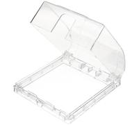 Plaque Frontale de Sonnette Ring Murale en Plastique Transparent | Accès Rapide à Caméra Boutons, Déviation des Gouttes, pour Entrées de Villa et Immeubles