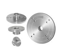 Plaque frontale de tour Plaque frontale de tour en acier, bride avec filetage M33 x 3.5mm 1 "/8TPI M18-2.5mm, outils de tournage for le travail du bois, accessoires(100mm 1inchX8TPI)