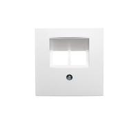 Plaque frontale double pour prise Berker B1/B3/B7 14091909