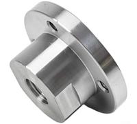 Plaque frontale en acier de 7,6 cm de diamètre pour mandrin de machine à tour avec filetage de 18 mm pour un montage sûr et une stabilité accrue lors des applications de travail du bois (25,4 mm)