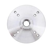 Plaque frontale en acier pour tour à bois 6 pouces |Adaptateur de broche 1 po - 8 TPI pour tournage de bols/petits projets |Plaque frontale de mandrin en acier 45 avec 8 trous de