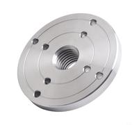 Plaque frontale en métal pour tour à bois équipée d'une configuration de filetage 1-8TPI pour installation de mandrin de style bride (10,2 cm)