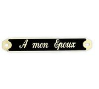 Plaque Funéraire Gravée Personnalisée | Inscription Personnalisable | A Mon Époux