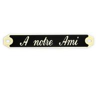 Plaque Funéraire Gravée Personnalisée | Inscription Personnalisable | A Notre Ami