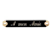Plaque Funéraire Gravée Personnalisée | Inscription Personnalisable | A Notre Amie