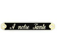 Plaque Funéraire Gravée Personnalisée | Inscription Personnalisable | A Notre Tante