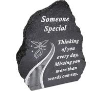 Plaque funéraire noire et blanche Stairway To Heaven Someone Special Tribute Detail Rock