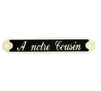 Plaque Funéraire Personnalisée Notre Cousin - Gravée Personalisable