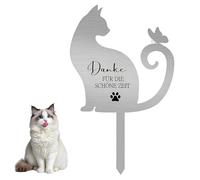 Plaque FunéRaire PersonnaliséE Pour Chats Pierre Tombale Cimetiere 30 Cm, RéSistant Aux IntempéRies, Au Gel, Aux Uv, InaltéRable, Antirouille Et Incassable, Symbolisant L'Amour éTernel Et Le Souvenir