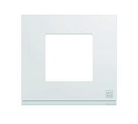 Plaque gallery plastique injecté 1 poste pure antibacterien - HAGER WXP9902