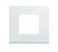 Plaque gallery plastique injecté 1 poste pure carton de 50 - HAGER WXP000250