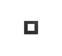 Plaque gallery plastique peint 1 poste night - - noir